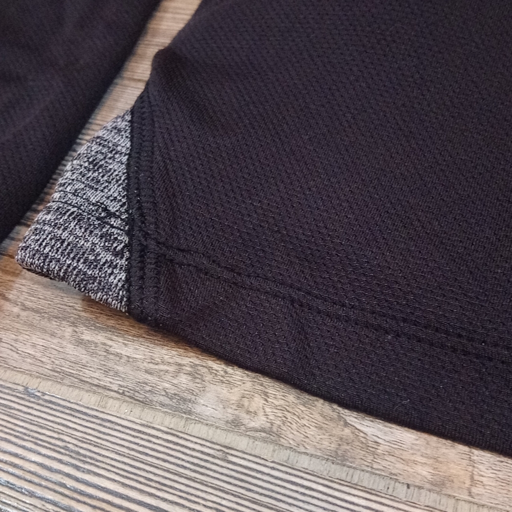 Long Sleeve Quarter Zip Athletic Dry Tek T Shirt Top - Picture 12 of 12